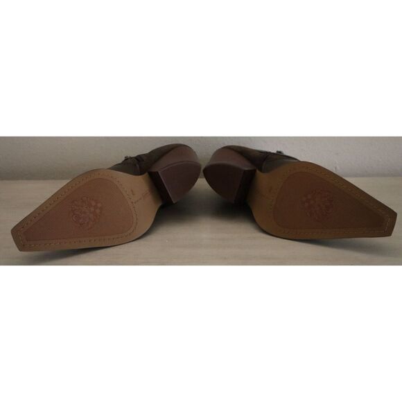 Vince Camuto Women's Sz 39 US 8.5M Taupe Nenanie Leather Suede Booties - Picture 4 of 9